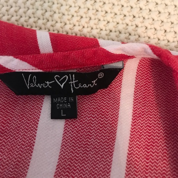 Womens velvet Heart blouse - Picture 4 of 6